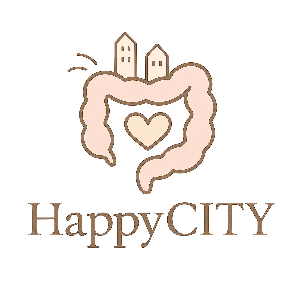 腸HappyCityのロゴ